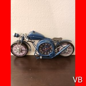 Motorcycle Table Clock by Williston Forge